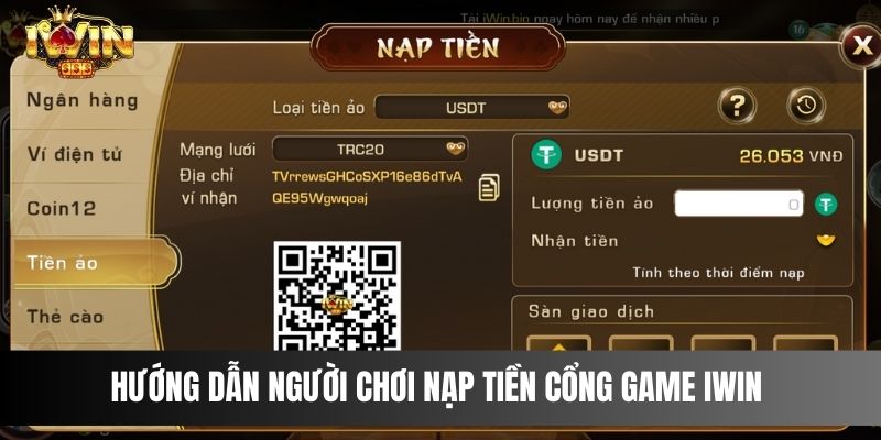 Hướng Dẫn Người Chơi Nạp Tiền cổng game IWIN